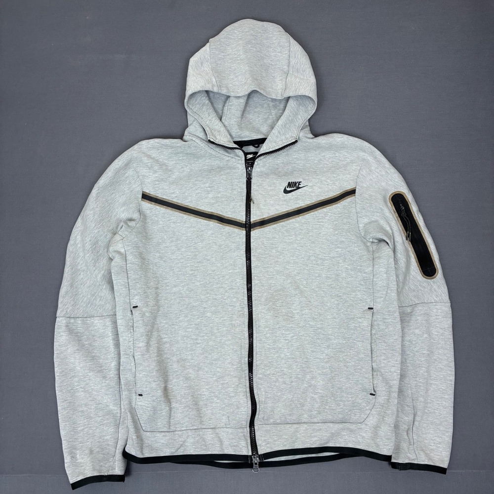 Nike Tech Fleece Full Zip Hoodie Gray Men's Size Large
